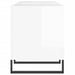 Dulapuri pentru discuri alb lucios 121x38x48 cm, lemn prelucrat - WALTI WALTI