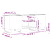 Dulapuri pentru discuri alb lucios 121x38x48 cm, lemn prelucrat - WALTI WALTI