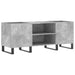 Dulap pentru discuri gri beton, 121x38x48 cm, lemn prelucrat - WALTI WALTI