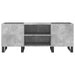 Dulap pentru discuri gri beton, 121x38x48 cm, lemn prelucrat - WALTI WALTI
