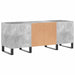 Dulap pentru discuri gri beton, 121x38x48 cm, lemn prelucrat - WALTI WALTI