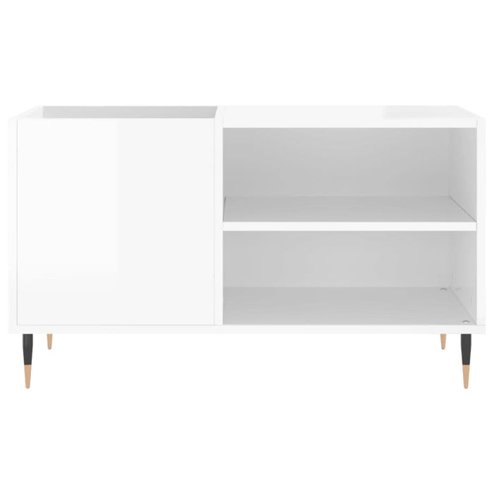 Dulapuri pentru discuri alb lucios 85x38x48 cm lemn prelucrat - WALTI WALTI