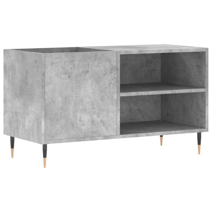 Dulap de discuri, gri beton, 85x38x48 cm, lemn prelucrat - WALTI WALTI