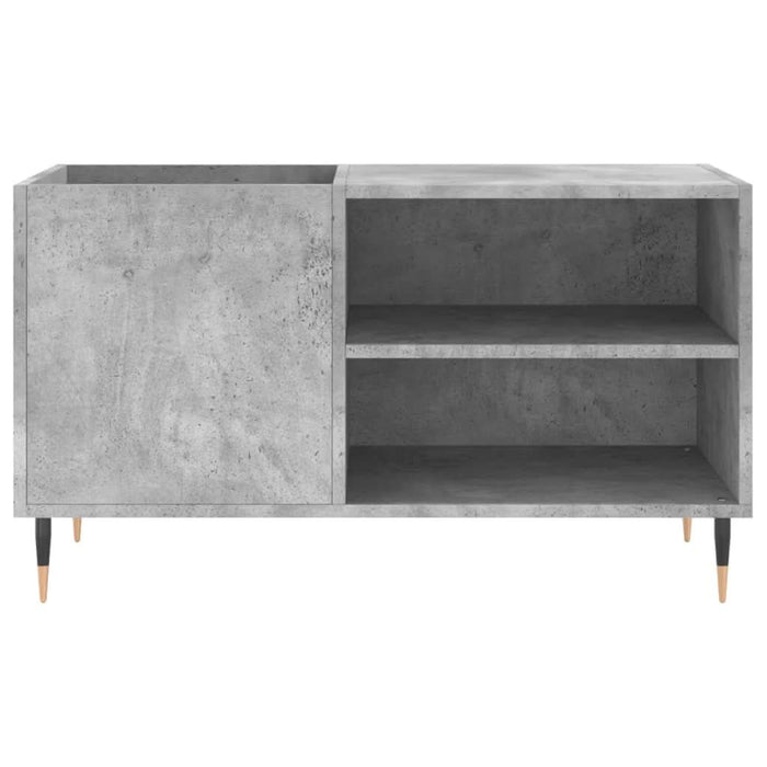 Dulap de discuri, gri beton, 85x38x48 cm, lemn prelucrat - WALTI WALTI