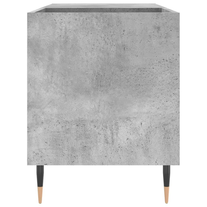 Dulap de discuri, gri beton, 85x38x48 cm, lemn prelucrat - WALTI WALTI