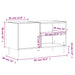 Dulap de discuri, gri beton, 85x38x48 cm, lemn prelucrat - WALTI WALTI