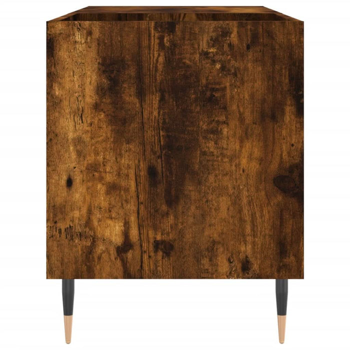 Dulap pentru discuri stejar afumat 85x38x48 cm lemn prelucrat - WALTI WALTI