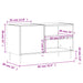 Dulap pentru discuri gri sonoma 85x38x48 cm lemn prelucrat - WALTI WALTI