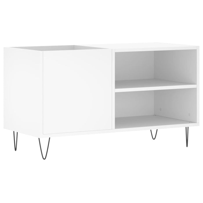 Dulap de discuri, alb, 85x38x48 cm, lemn prelucrat - WALTI WALTI