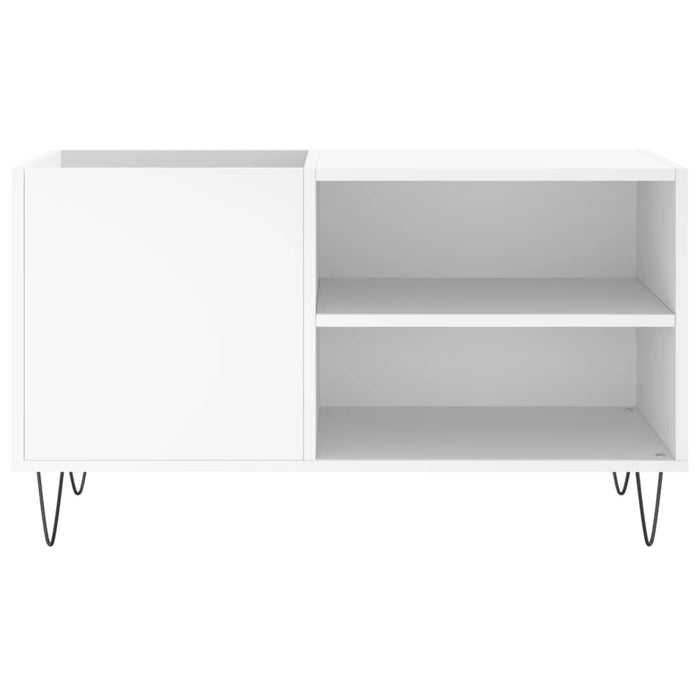 Dulap de discuri, alb, 85x38x48 cm, lemn prelucrat - WALTI WALTI