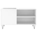 Dulap de discuri, alb, 85x38x48 cm, lemn prelucrat - WALTI WALTI