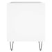 Dulap de discuri, alb, 85x38x48 cm, lemn prelucrat - WALTI WALTI