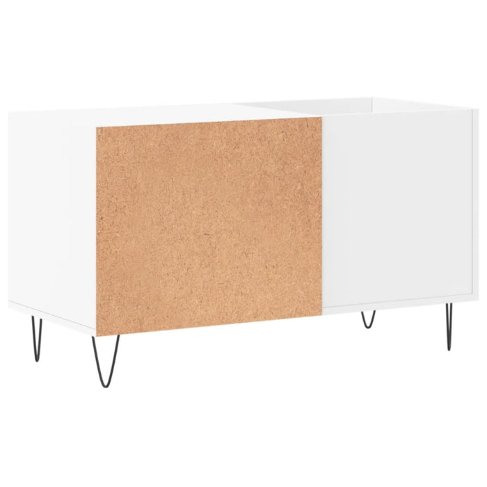 Dulap de discuri, alb, 85x38x48 cm, lemn prelucrat - WALTI WALTI