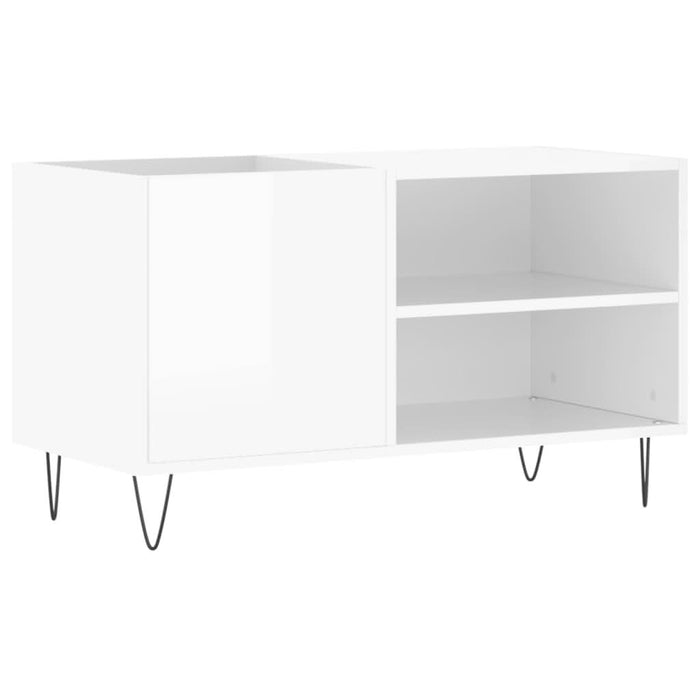 Dulapuri pentru discuri alb lucios 85x38x48 cm lemn prelucrat - WALTI WALTI