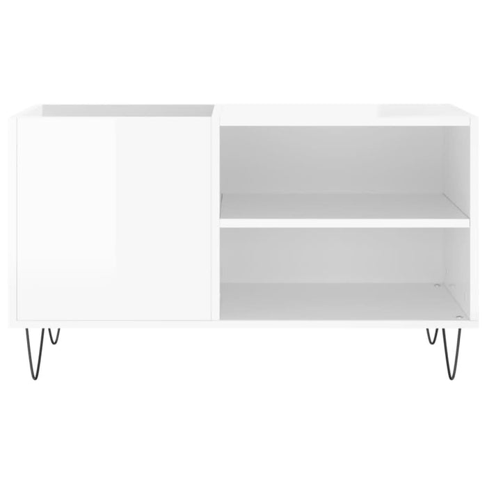 Dulapuri pentru discuri alb lucios 85x38x48 cm lemn prelucrat - WALTI WALTI