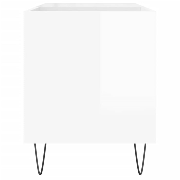 Dulapuri pentru discuri alb lucios 85x38x48 cm lemn prelucrat - WALTI WALTI