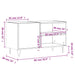 Dulapuri pentru discuri alb lucios 85x38x48 cm lemn prelucrat - WALTI WALTI