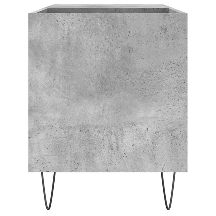 Dulap de discuri, gri beton, 85x38x48 cm, lemn prelucrat - WALTI WALTI