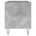 Dulap de discuri, gri beton, 85x38x48 cm, lemn prelucrat - WALTI WALTI