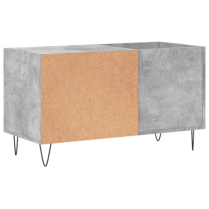 Dulap de discuri, gri beton, 85x38x48 cm, lemn prelucrat - WALTI WALTI
