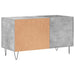 Dulap de discuri, gri beton, 85x38x48 cm, lemn prelucrat - WALTI WALTI