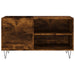 Dulap pentru discuri stejar afumat 85x38x48 cm lemn prelucrat - WALTI WALTI