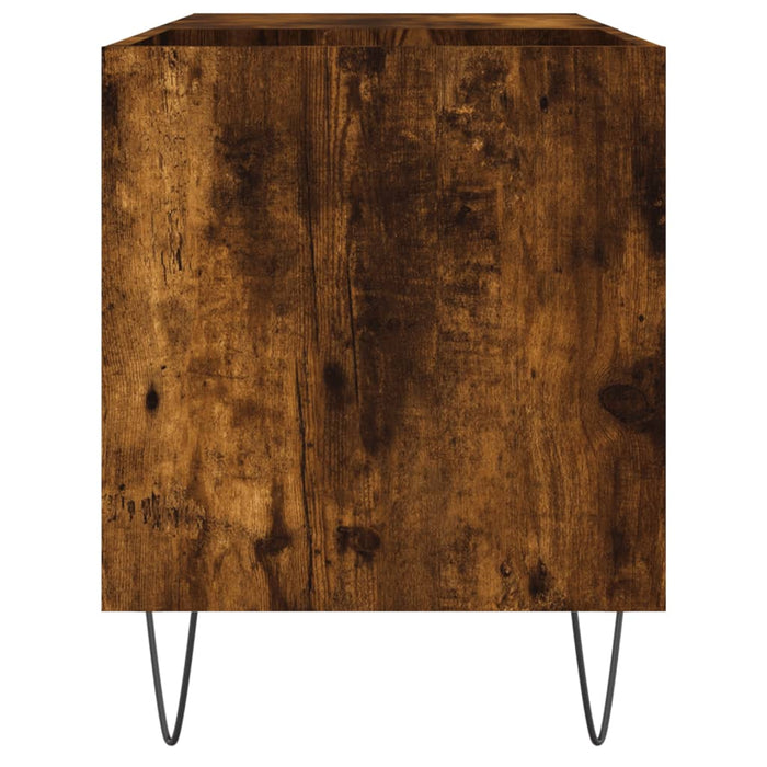 Dulap pentru discuri stejar afumat 85x38x48 cm lemn prelucrat - WALTI WALTI
