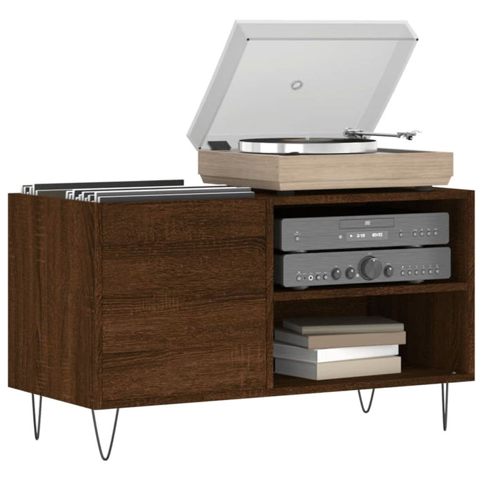 Dulap pentru discuri stejar maro, 85x38x48 cm, lemn prelucrat - WALTI WALTI