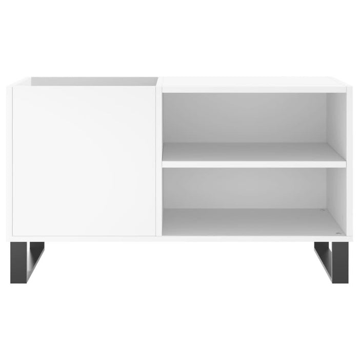 Dulap de discuri, alb, 85x38x48 cm, lemn prelucrat - WALTI WALTI