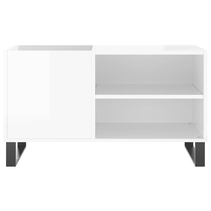Dulapuri pentru discuri alb lucios 85x38x48 cm lemn prelucrat - WALTI WALTI
