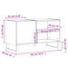 Dulap pentru discuri stejar sonoma 85x38x48 cm lemn prelucrat - WALTI WALTI