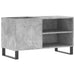 Dulap de discuri, gri beton, 85x38x48 cm, lemn prelucrat - WALTI WALTI