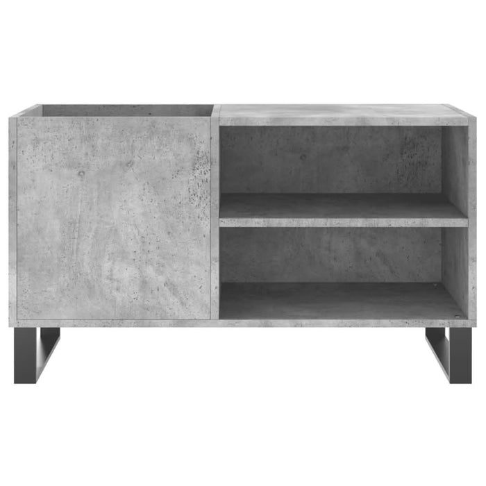 Dulap de discuri, gri beton, 85x38x48 cm, lemn prelucrat - WALTI WALTI