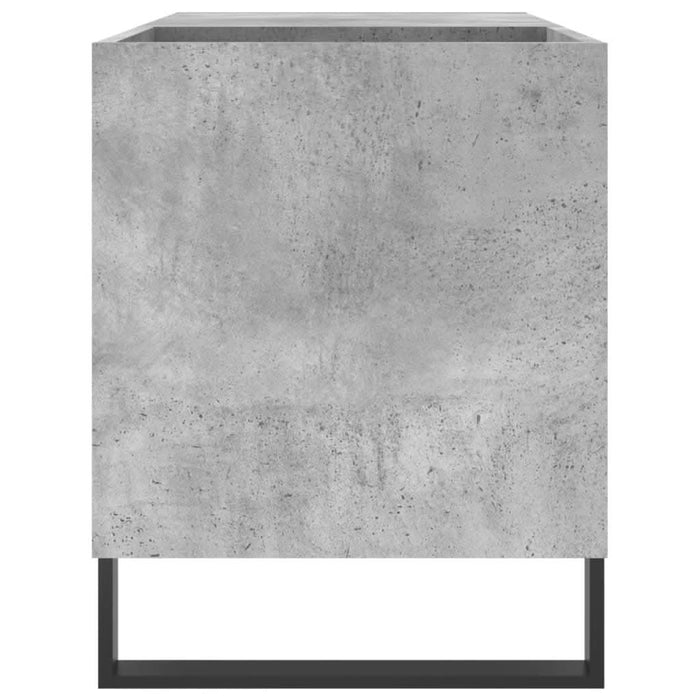 Dulap de discuri, gri beton, 85x38x48 cm, lemn prelucrat - WALTI WALTI