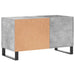 Dulap de discuri, gri beton, 85x38x48 cm, lemn prelucrat - WALTI WALTI