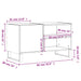 Dulap de discuri, gri beton, 85x38x48 cm, lemn prelucrat - WALTI WALTI