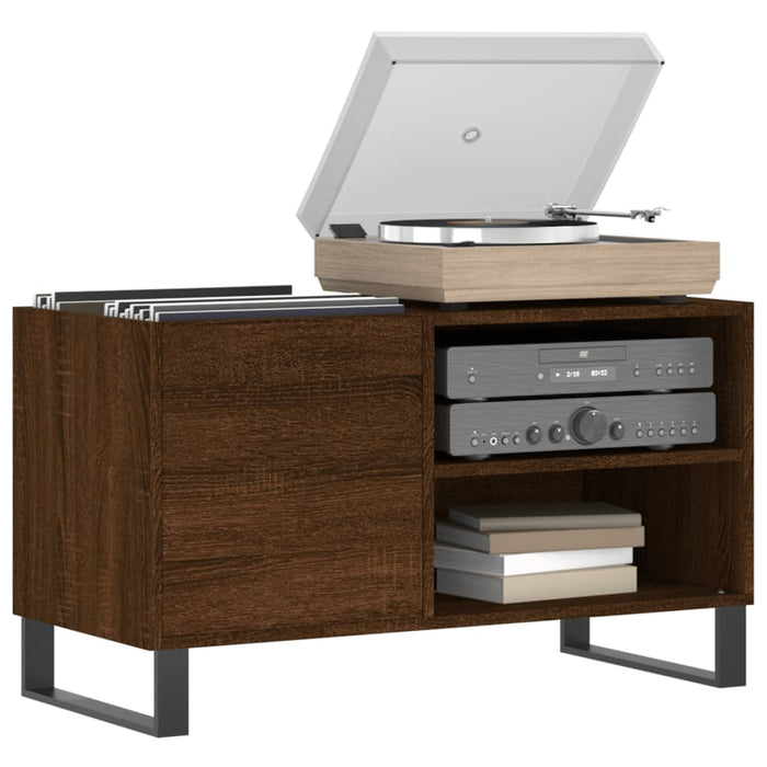 Dulap pentru discuri stejar maro, 85x38x48 cm, lemn prelucrat WALTI