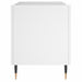 Dulap de discuri, alb, 74,5x38x48 cm, lemn prelucrat - WALTI WALTI