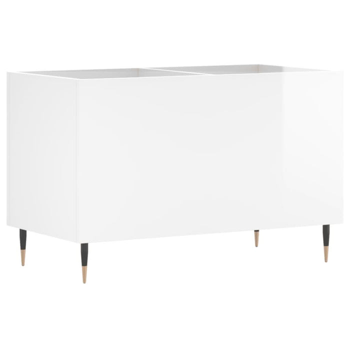 Dulap pt discuri, alb extralucios 74,5x38x48 cm lemn prelucrat - WALTI WALTI