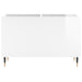 Dulap pt discuri, alb extralucios 74,5x38x48 cm lemn prelucrat - WALTI WALTI