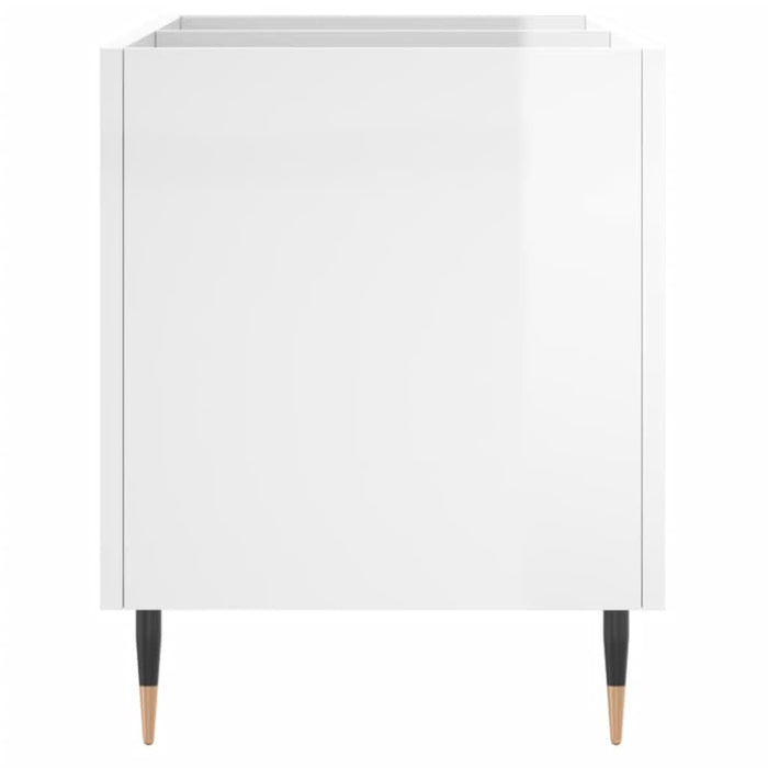 Dulap pt discuri, alb extralucios 74,5x38x48 cm lemn prelucrat - WALTI WALTI
