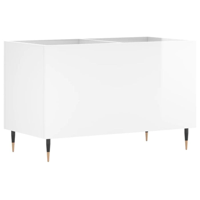 Dulap pt discuri, alb extralucios 74,5x38x48 cm lemn prelucrat - WALTI WALTI