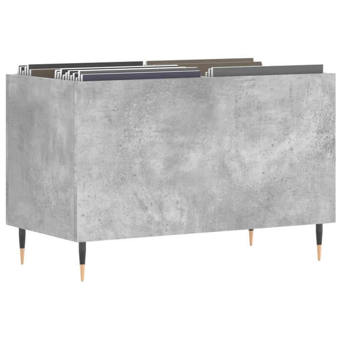 Dulap pentru discuri, gri beton, 74,5x38x48 cm, lemn prelucrat - WALTI WALTI