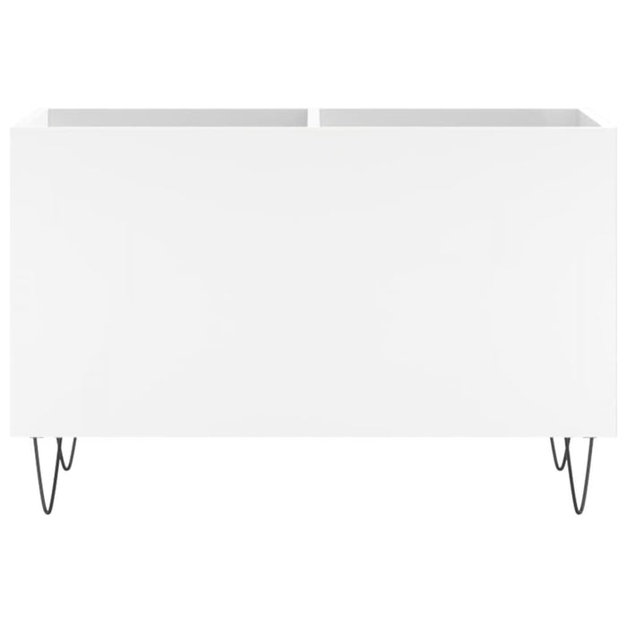 Dulap de discuri, alb, 74,5x38x48 cm, lemn prelucrat - WALTI WALTI