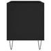 Dulap pentru discuri, negru, 74,5x38x48 cm, lemn prelucrat - WALTI WALTI