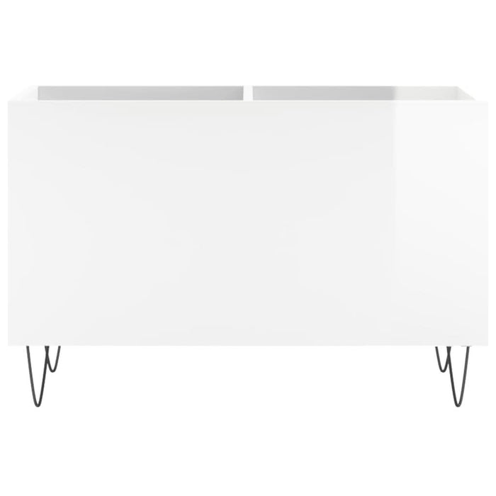 Dulap pt discuri, alb extralucios 74,5x38x48 cm lemn prelucrat - WALTI WALTI