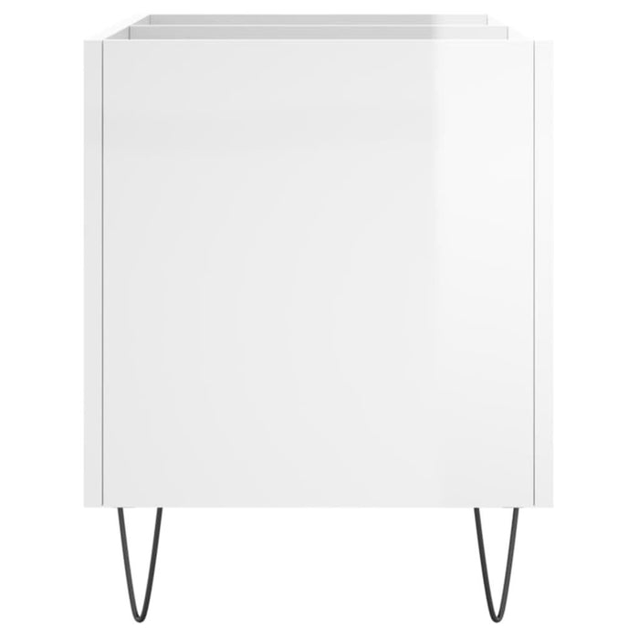Dulap pt discuri, alb extralucios 74,5x38x48 cm lemn prelucrat - WALTI WALTI
