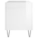 Dulap pt discuri, alb extralucios 74,5x38x48 cm lemn prelucrat - WALTI WALTI