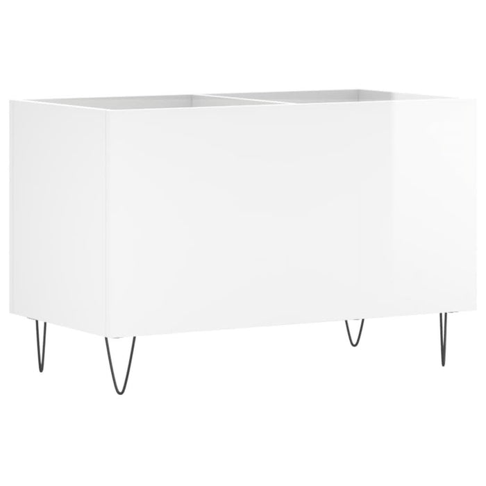 Dulap pt discuri, alb extralucios 74,5x38x48 cm lemn prelucrat - WALTI WALTI