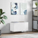 Dulap pt discuri, alb extralucios 74,5x38x48 cm lemn prelucrat - WALTI WALTI